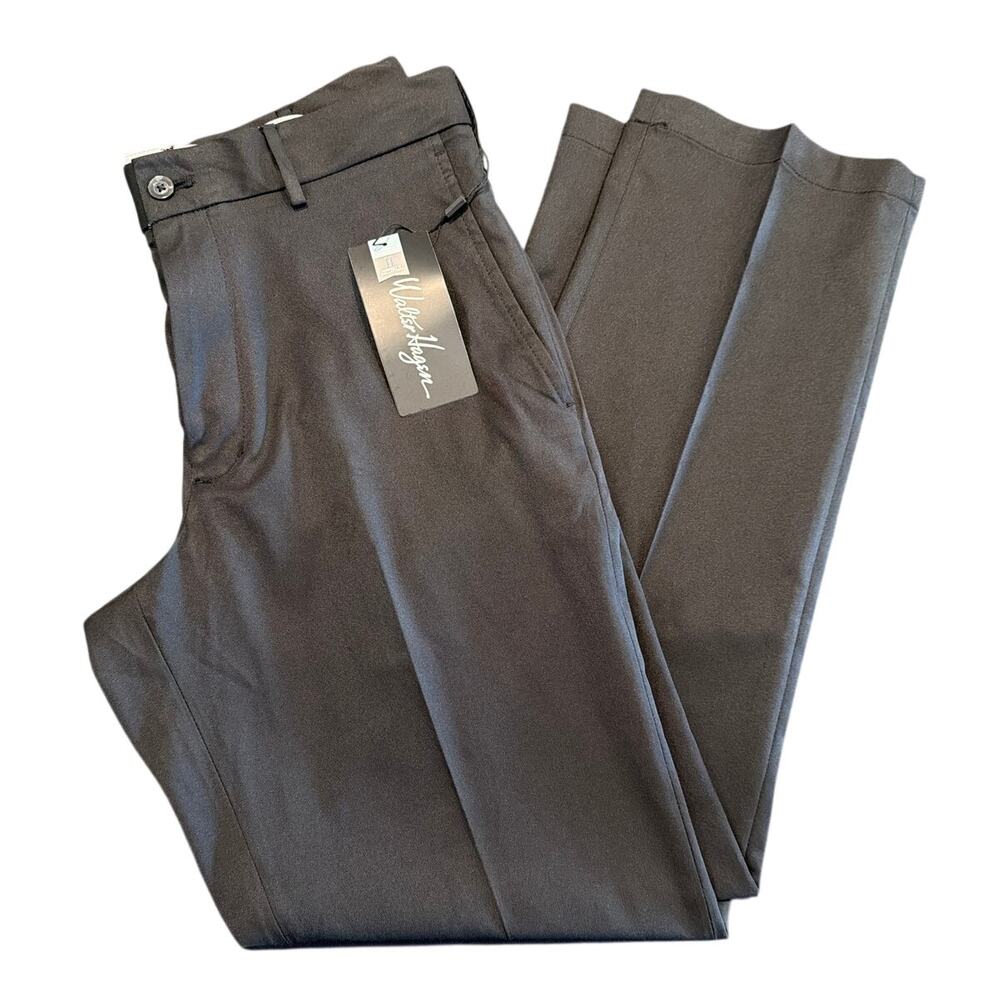 NWT Walter Hagen Perfect 11 Golf Pants, Menโs 32x30, Black, Straight Fit
